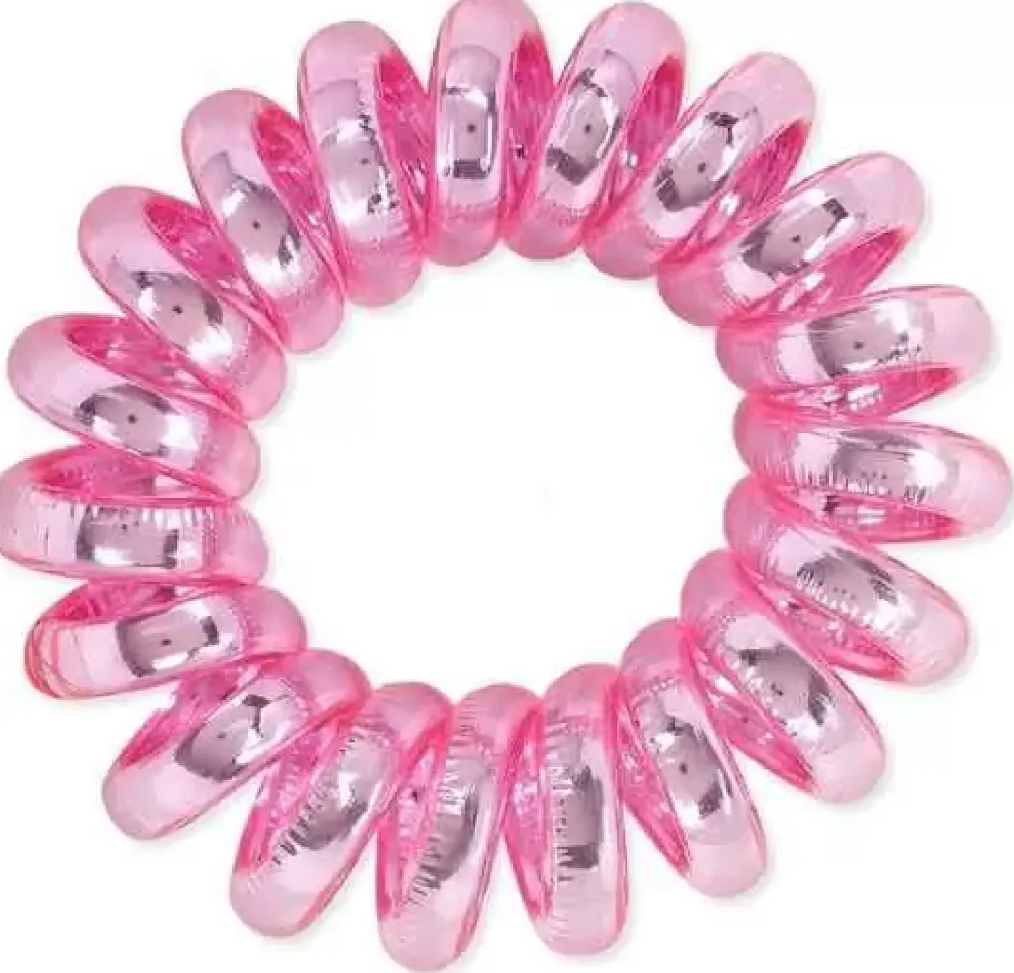 Dessata no-pulling hårsnoddar Glitter + metal fuchsia