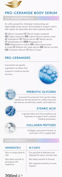 Dove Pro-Ceramide Body Serum 200 ml