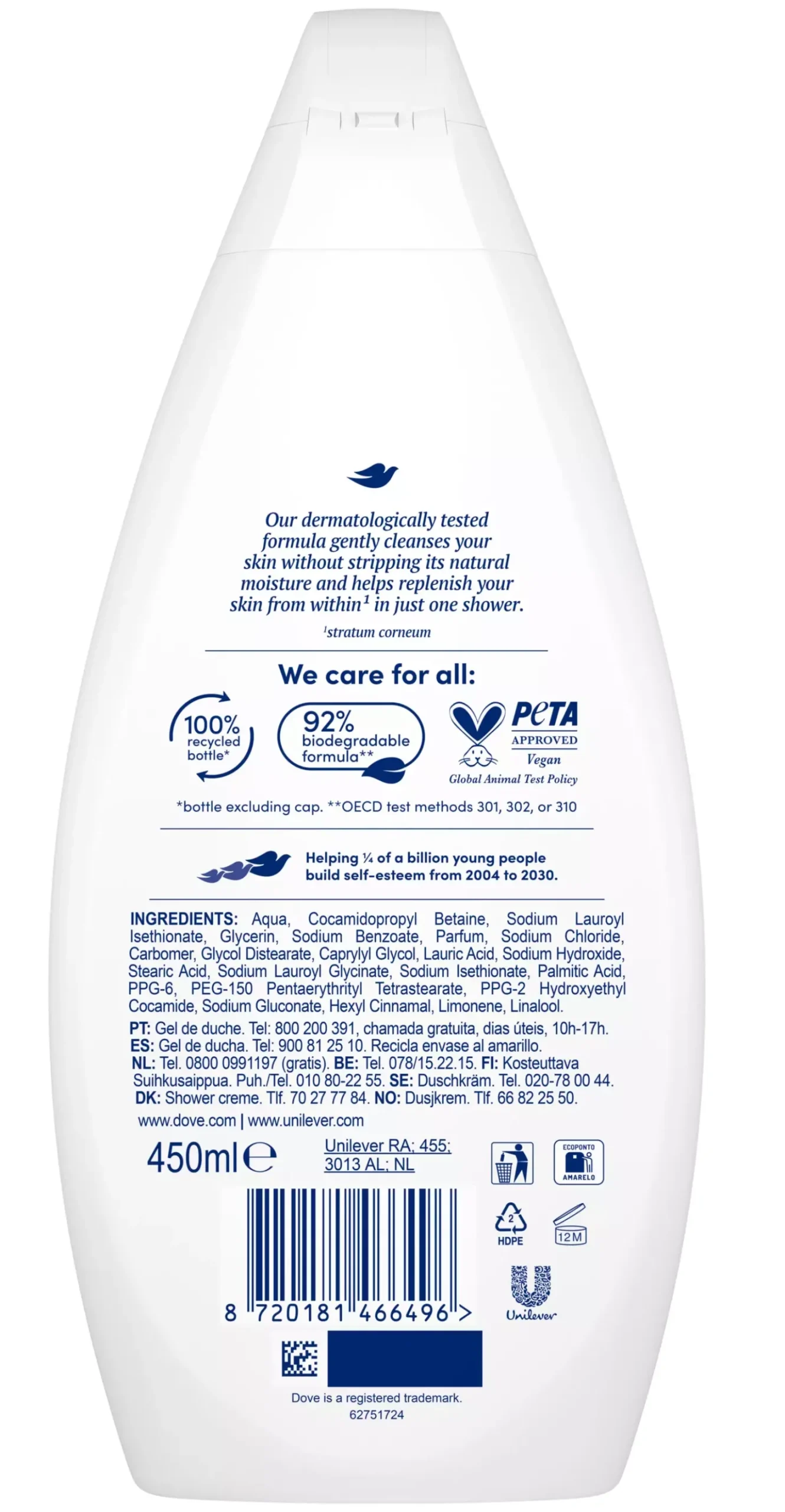 Dove Shower Gel Hydrate 450 ml