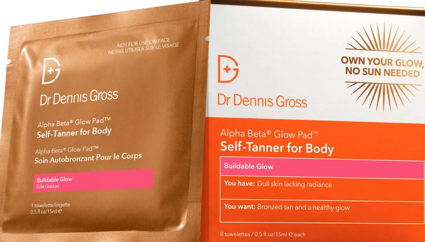 Dr Dennis GrossAlpha Beta® Glow Pad Self-Tanner for Body 8 stk