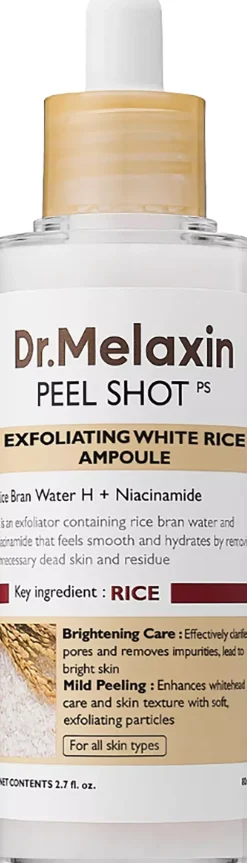 Dr.Melaxin Peel Shot Exfoliating White Rice Ampoule 80 ml