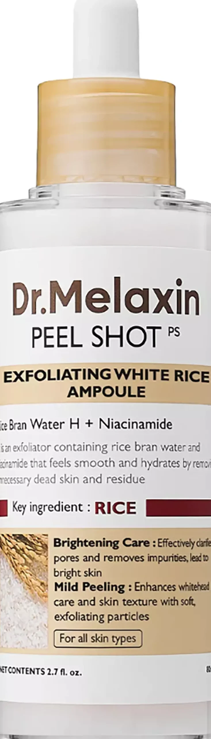 Dr.Melaxin Peel Shot Exfoliating White Rice Ampoule 80 ml