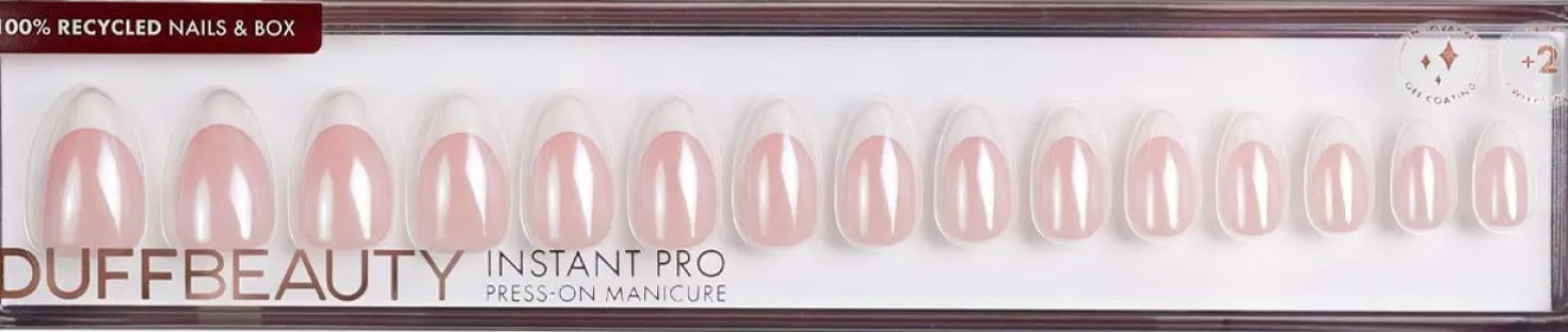 DUFFBEAUTY French Glazed, Medium Almond French Glazed