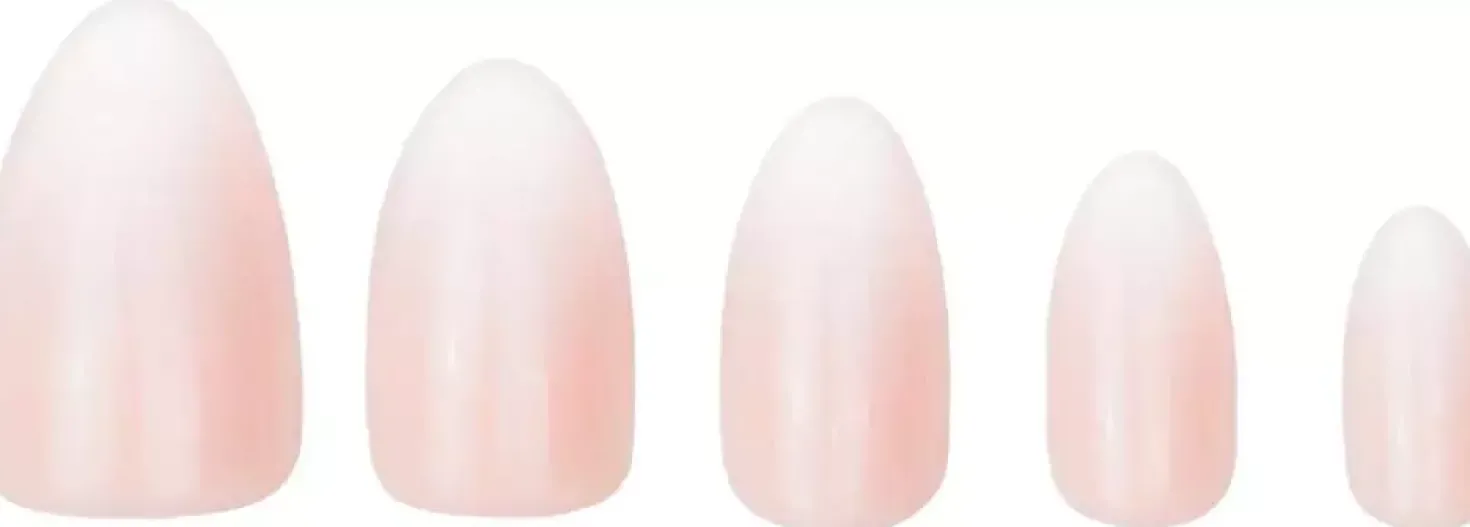 DUFFBEAUTY Instant Pro PressOn Manicure Baby Boomer, Medium Almond