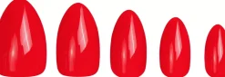 DUFFBEAUTY Ruby Red, Medium Almond Ruby Red