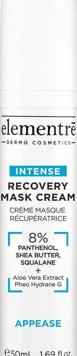 elementrē Recovery Mask Cream 8% Panthenol, Shea Butter, Squalane 50 ml
