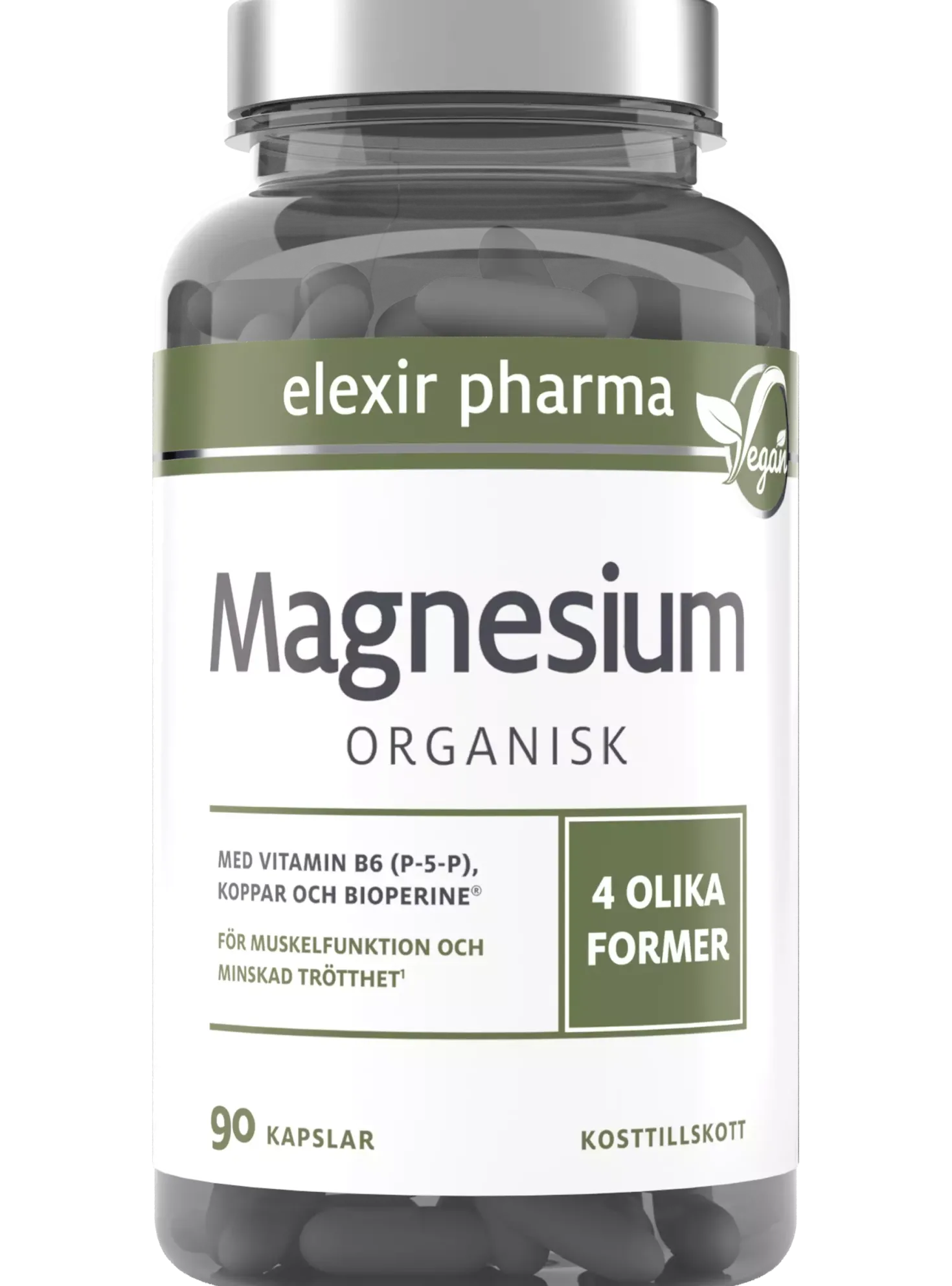 Elexir Pharma Magnesium Organisk 90 stk