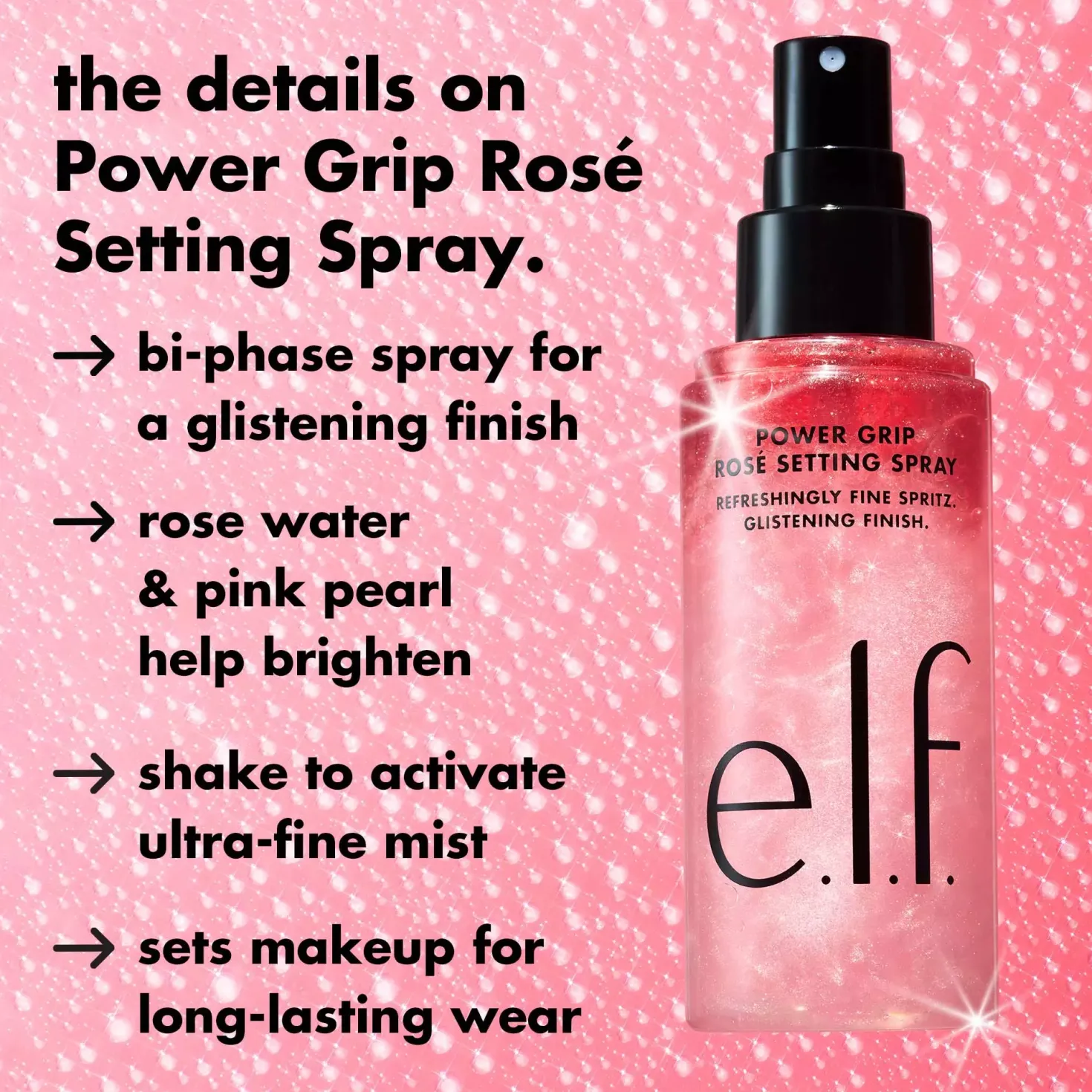 e.l.f. Power Grip Rose Setting Spray