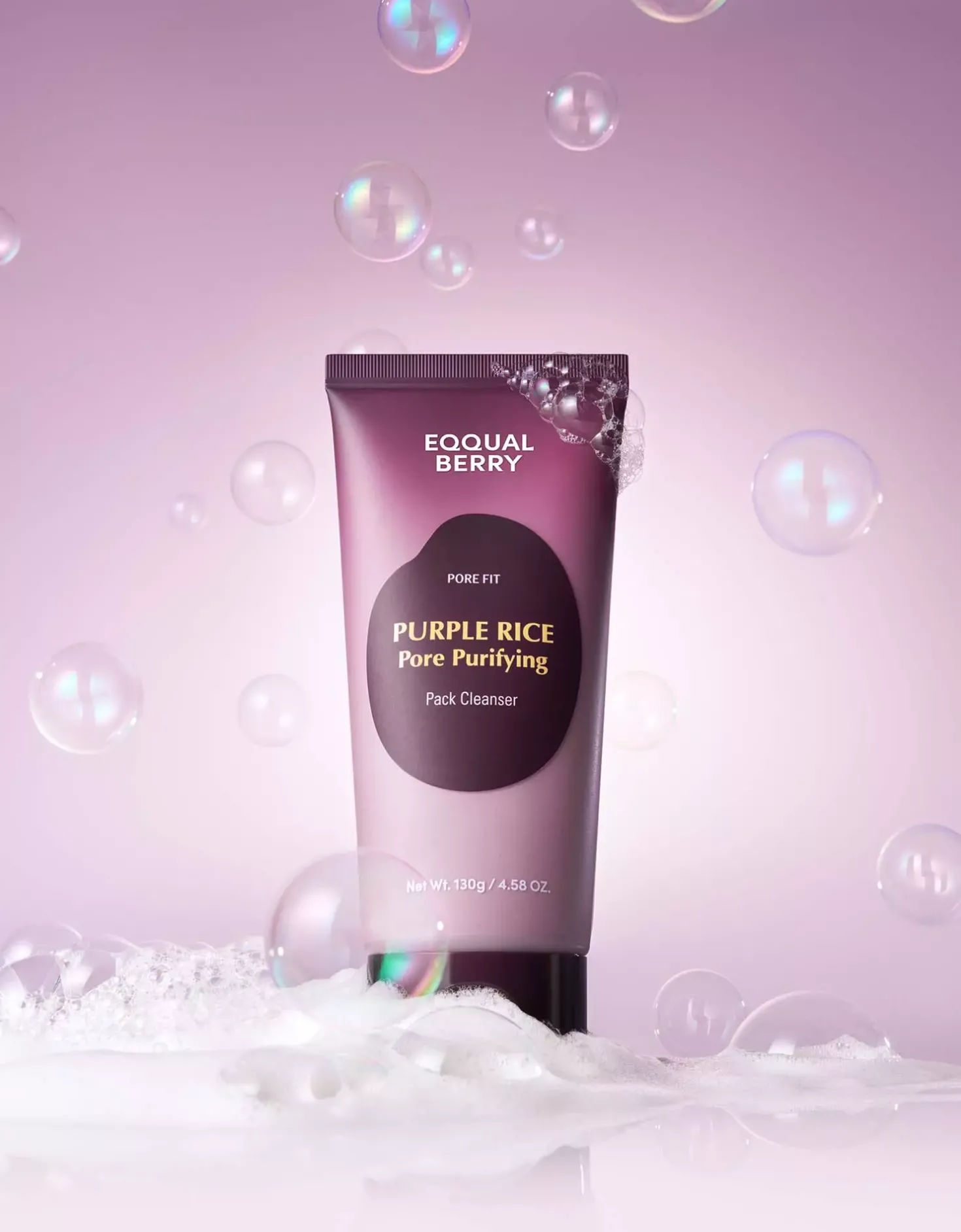 Eqqualberry Purple Rice Pore Purifying Pack Cleanser 130 g