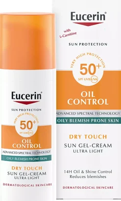 EucerinHYALURON-FILLER + ELASTICITY Oil Control Sun Gel-Cream SPF50+ 50 ml