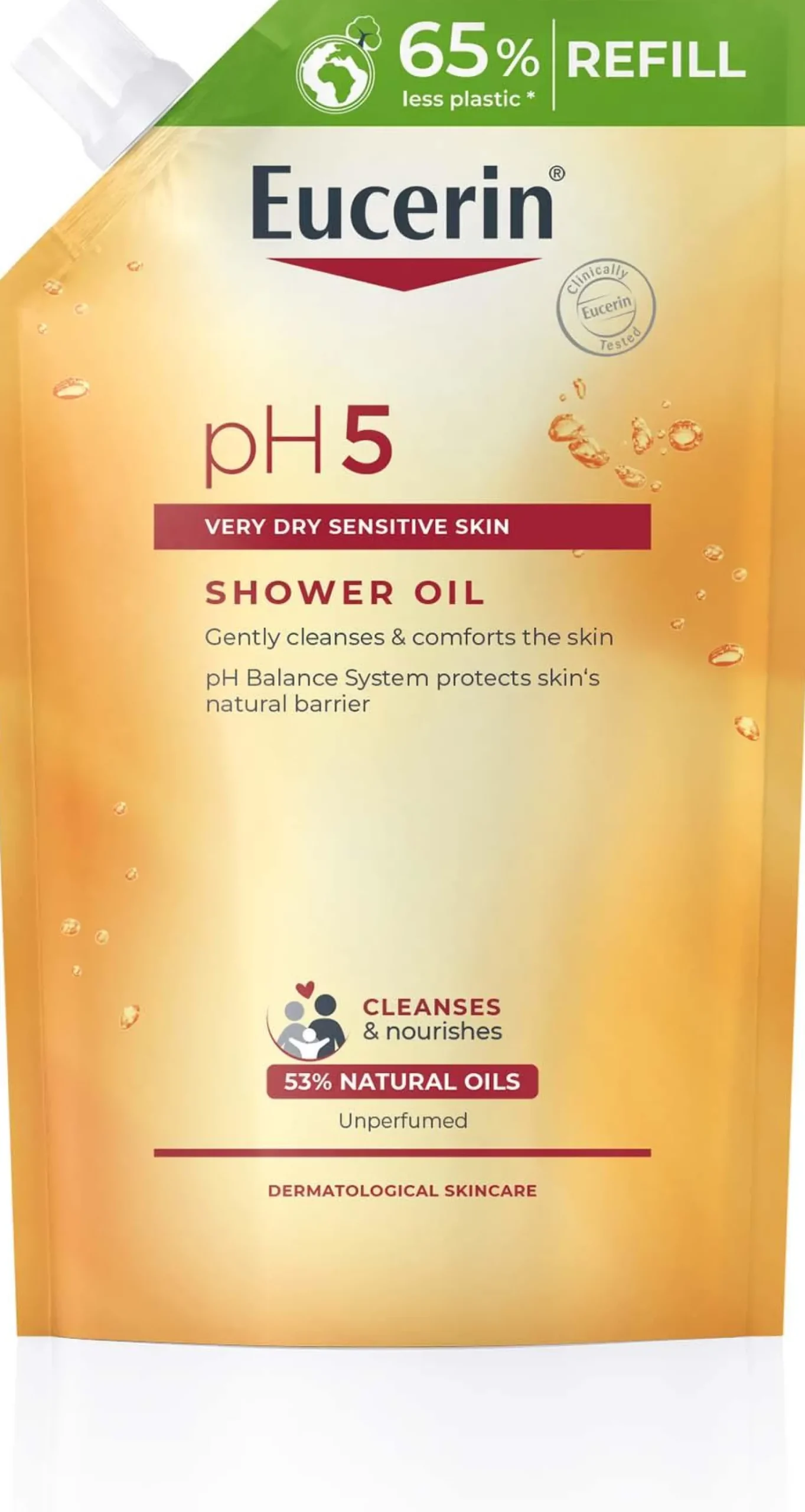 EucerinpH5 Shower Oil Oparfymerad Refill 400 ml