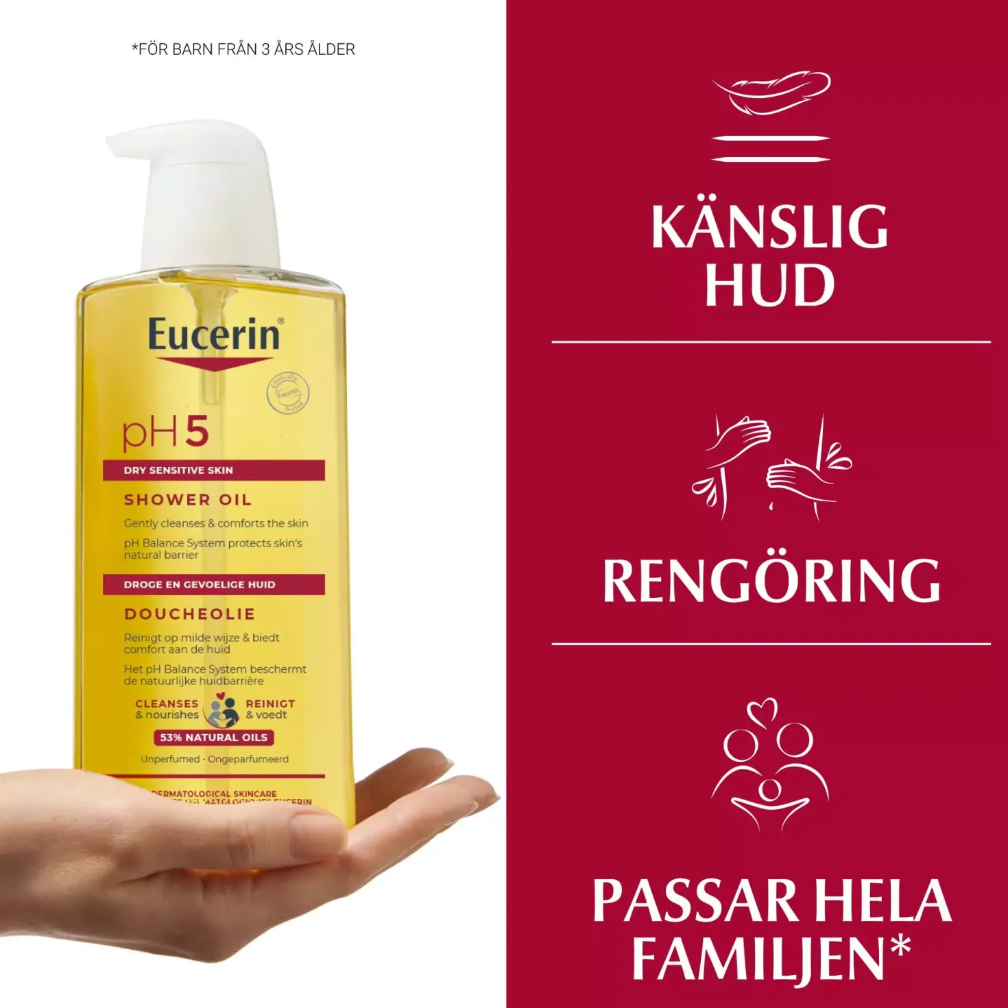 EucerinpH5 Shower Oil oparfymerad 400 ml