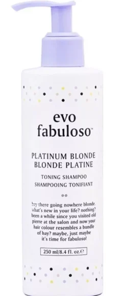 EvoFabuloso Platinum Blonde Toning Shampoo 250 ml