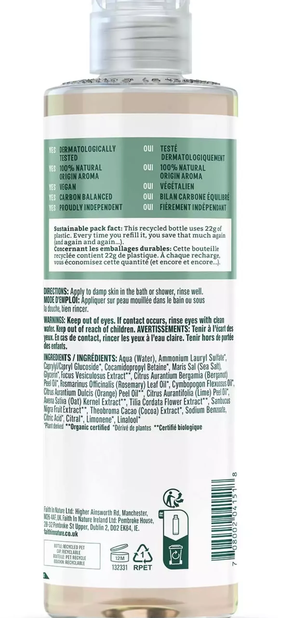 Faith In Nature Body Wash Seaweed & Citrus 400 ml