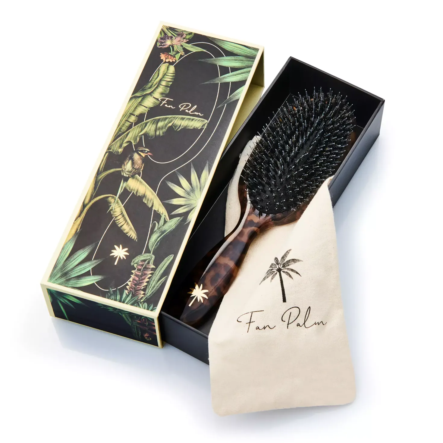 Fan Palm Medium Turtle brush