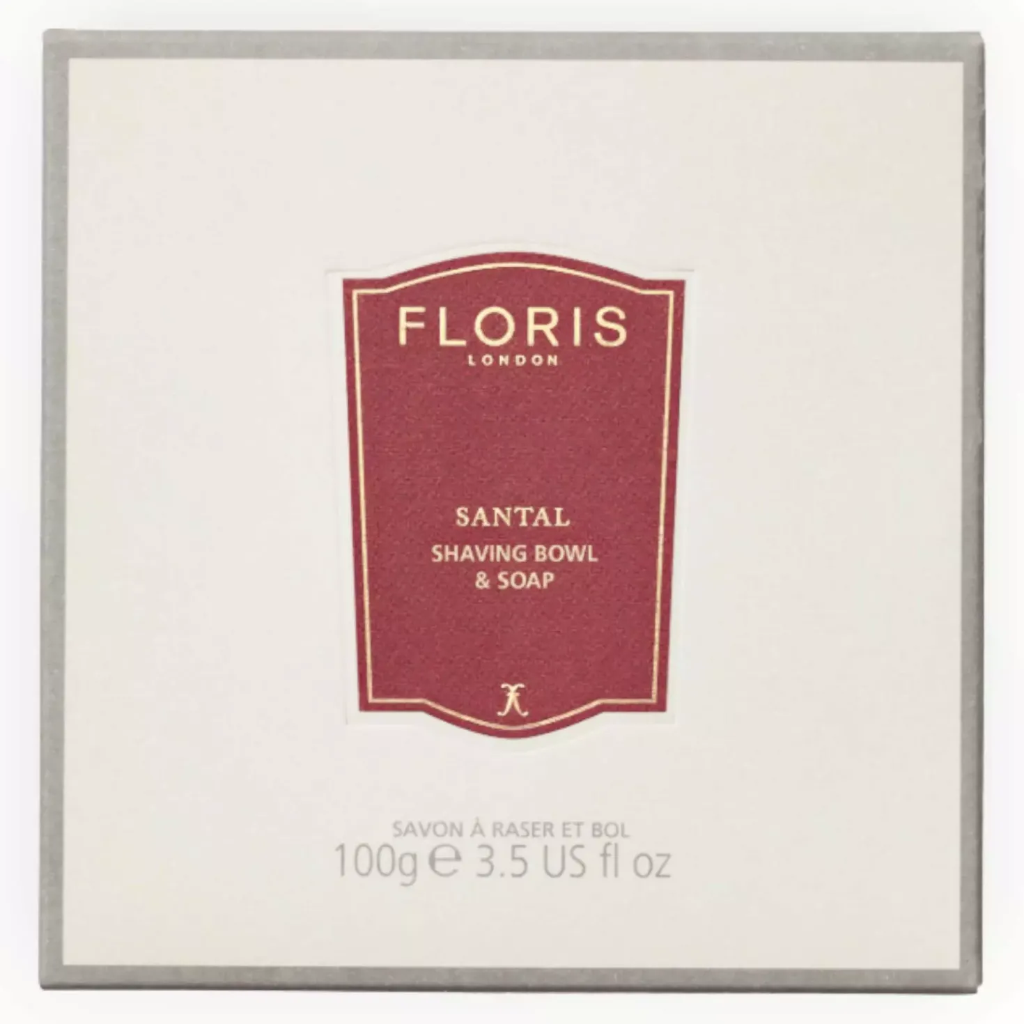 Floris London Santal Shaving Soap in Wooden Bowl 100 g