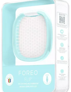 FOREOFLIP LED Detangling Hairbrush Artic Blue