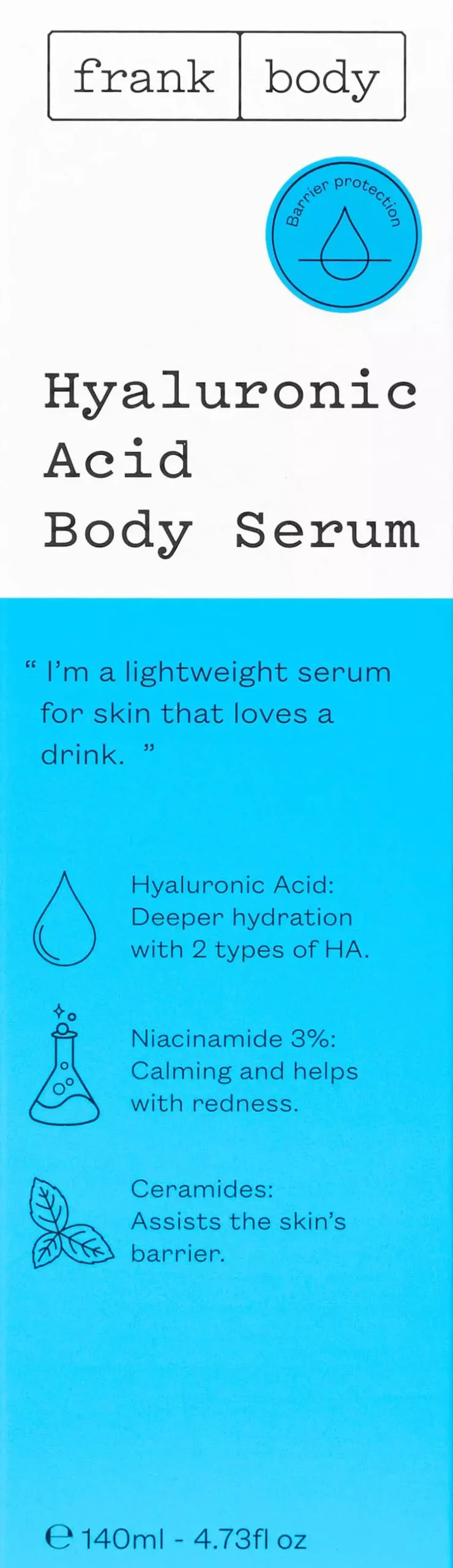 Frank Body Hyaluronic Acid Body Serum 140 ml