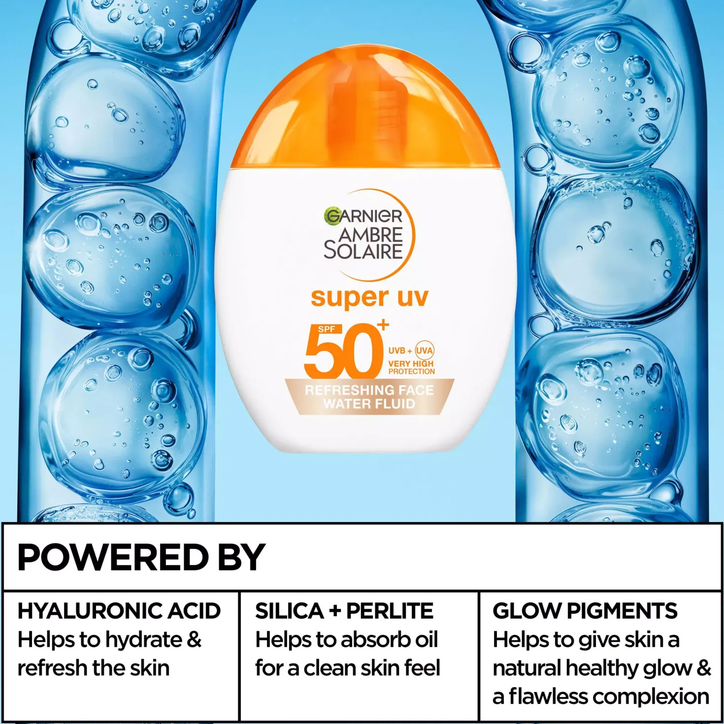 GarnierAmbre Solaire Super UV Refreshing Face Water Fluid SPF50+ 40 ml