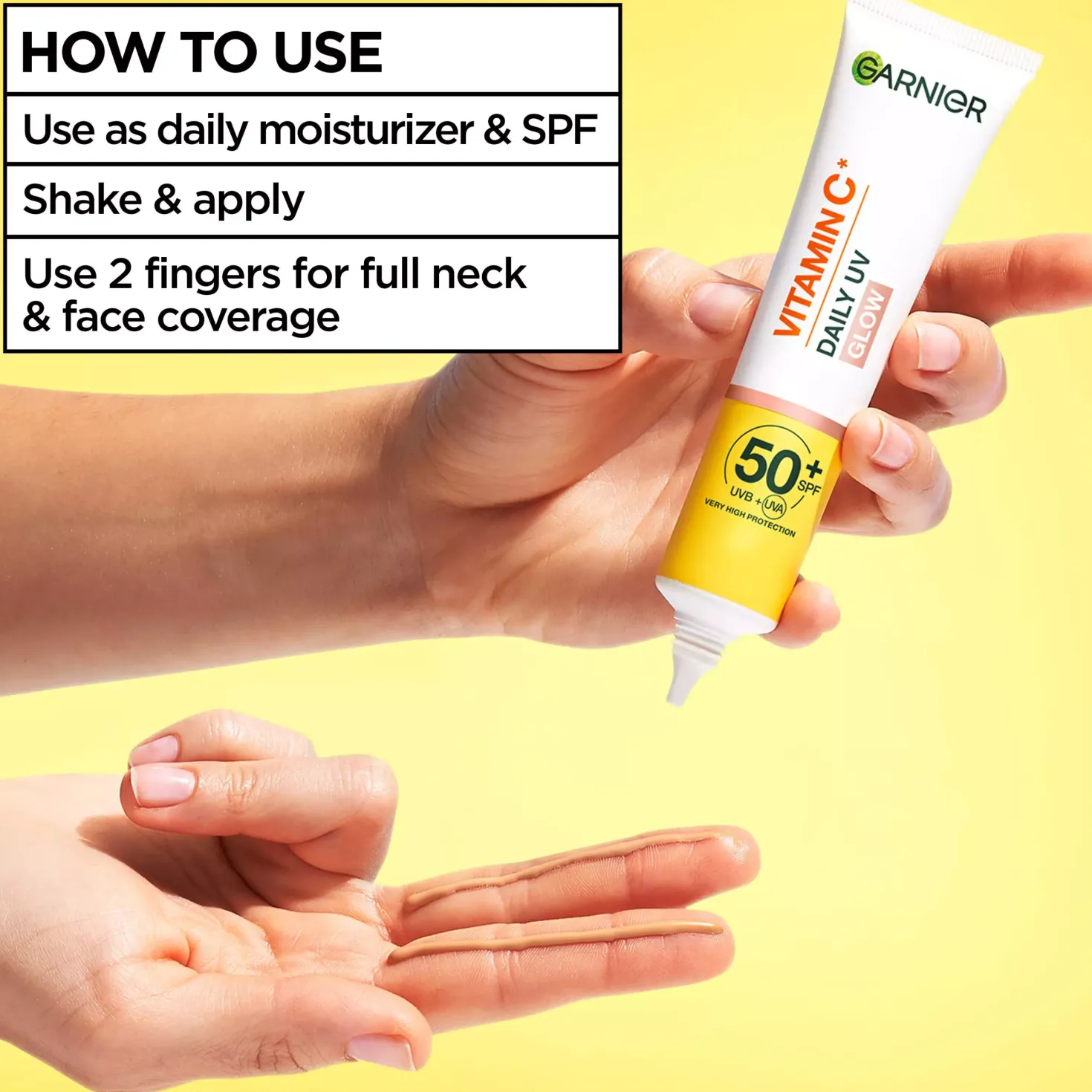 Garnier Vitamin C* Glow-Boosting Daily UV Fluid SPF50+ For Dull Skin Sheer Glow 40 ml