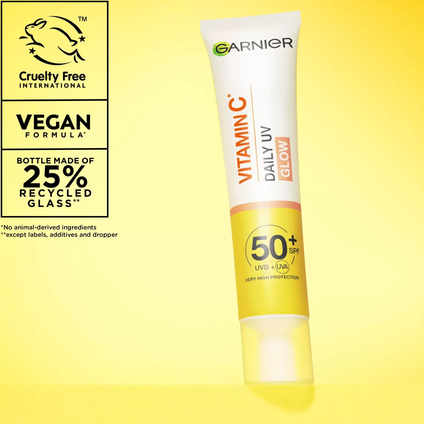 Garnier Vitamin C* Glow-Boosting Daily UV Fluid SPF50+ For Dull Skin Sheer Glow 40 ml