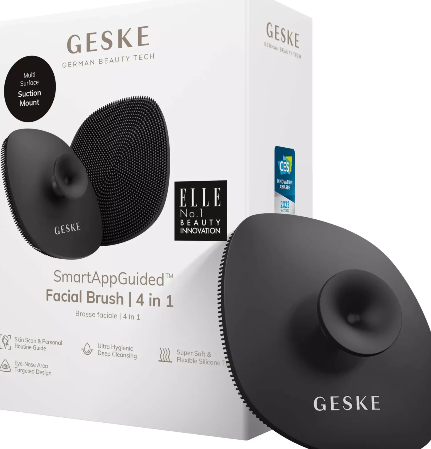 Geske4 in 1 Facial Brush Gray