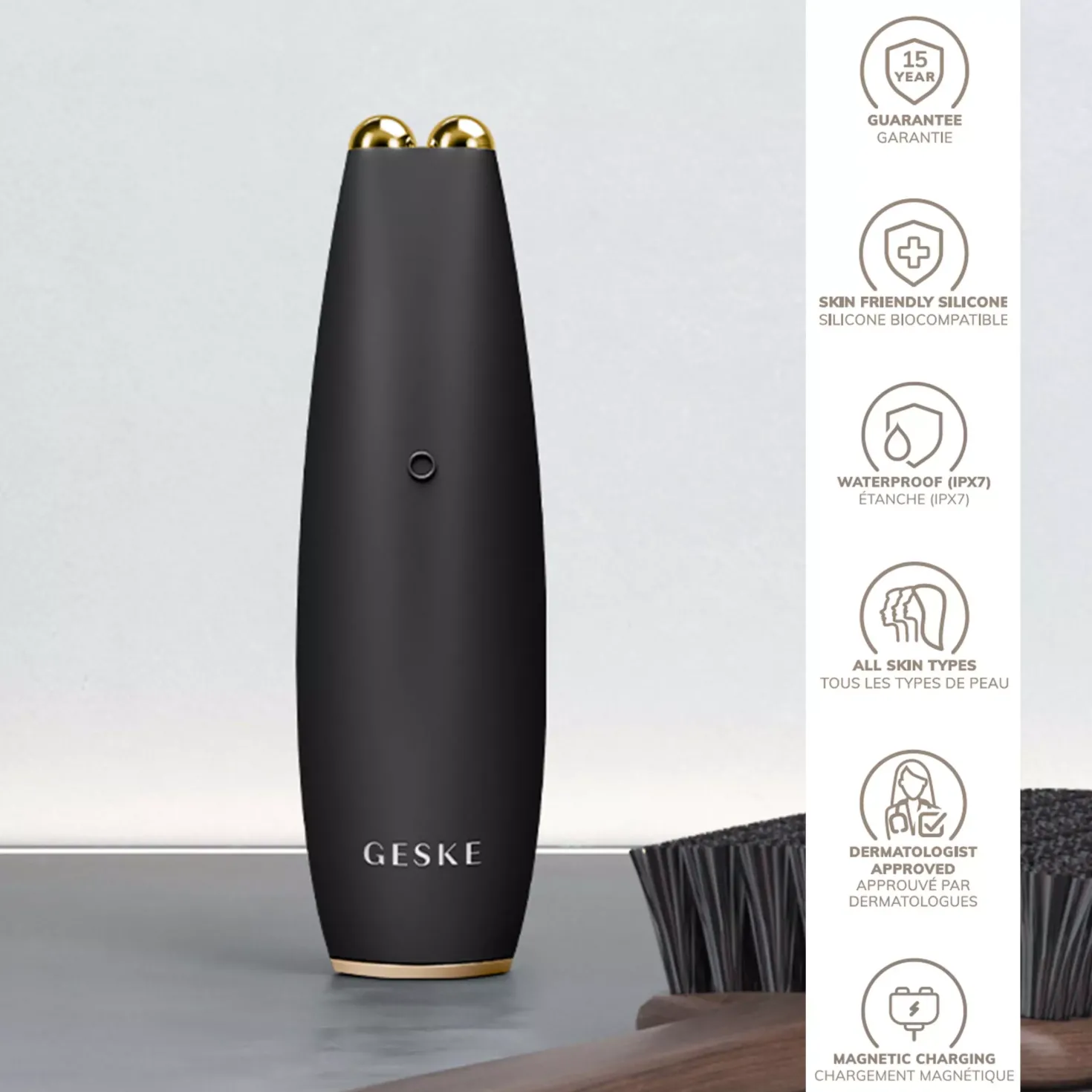 Geske 6 in 1 MicroCurrent Face-Lift Pen Gray