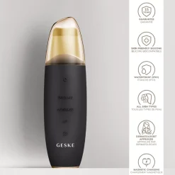Geske9 in 1 MicroCurrent Skin Scrubber & Blackhead Remover Gray