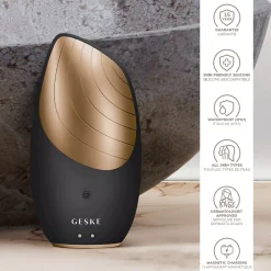Geske6 in 1 Sonic Thermo Facial Brush Gray