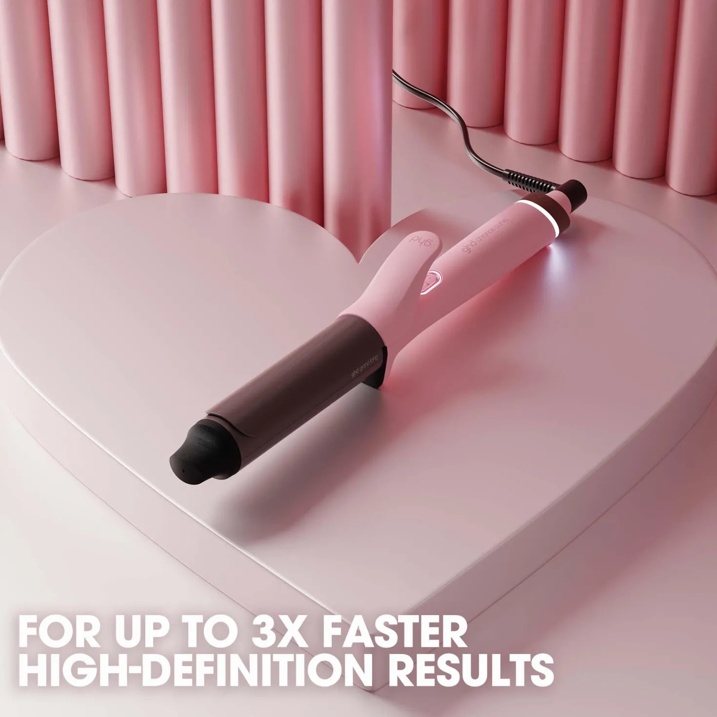 ghd Chronos Limited Edition Curve Grand Tong (32mm Barrel) in Dusted Pink