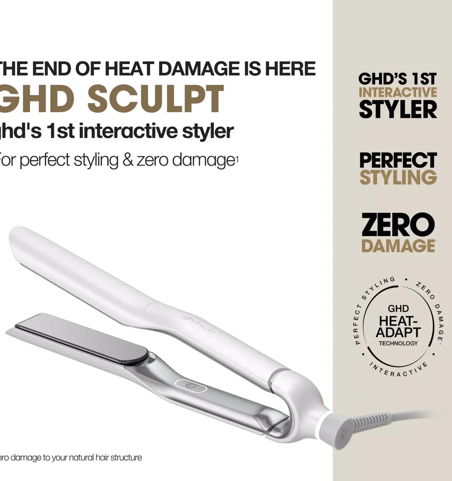 ghd Sculpt Interactive Hair Straightener Black