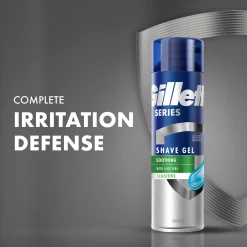 Gillette Series Sensitive Men's Shaving Gel 2x200ml 400 ml
