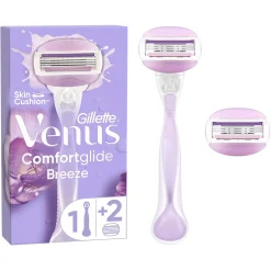 Gillette Venus Comfortglide Breeze razor 2 razor blade refills 2 stk