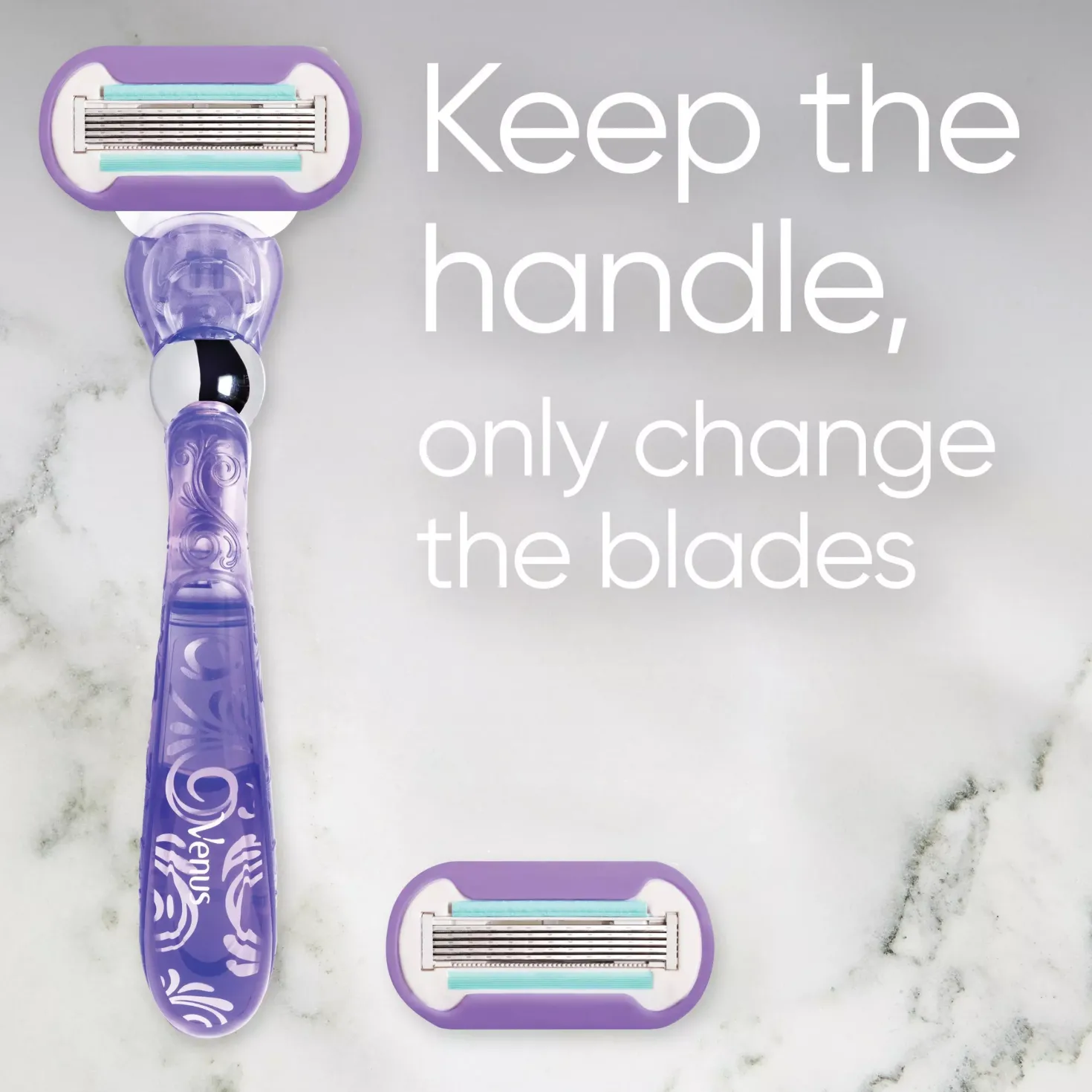 Gillette Venus Deluxe Smooth Swirl Razor 3 razor blade refills