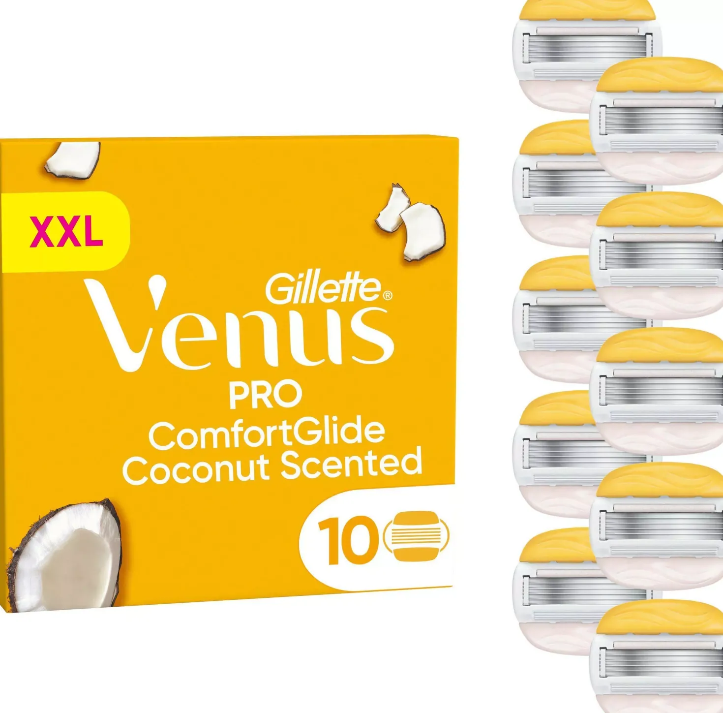 Gillette Venus Pro ComfortGlide Coconut & Olay Razor Blades 10 stk