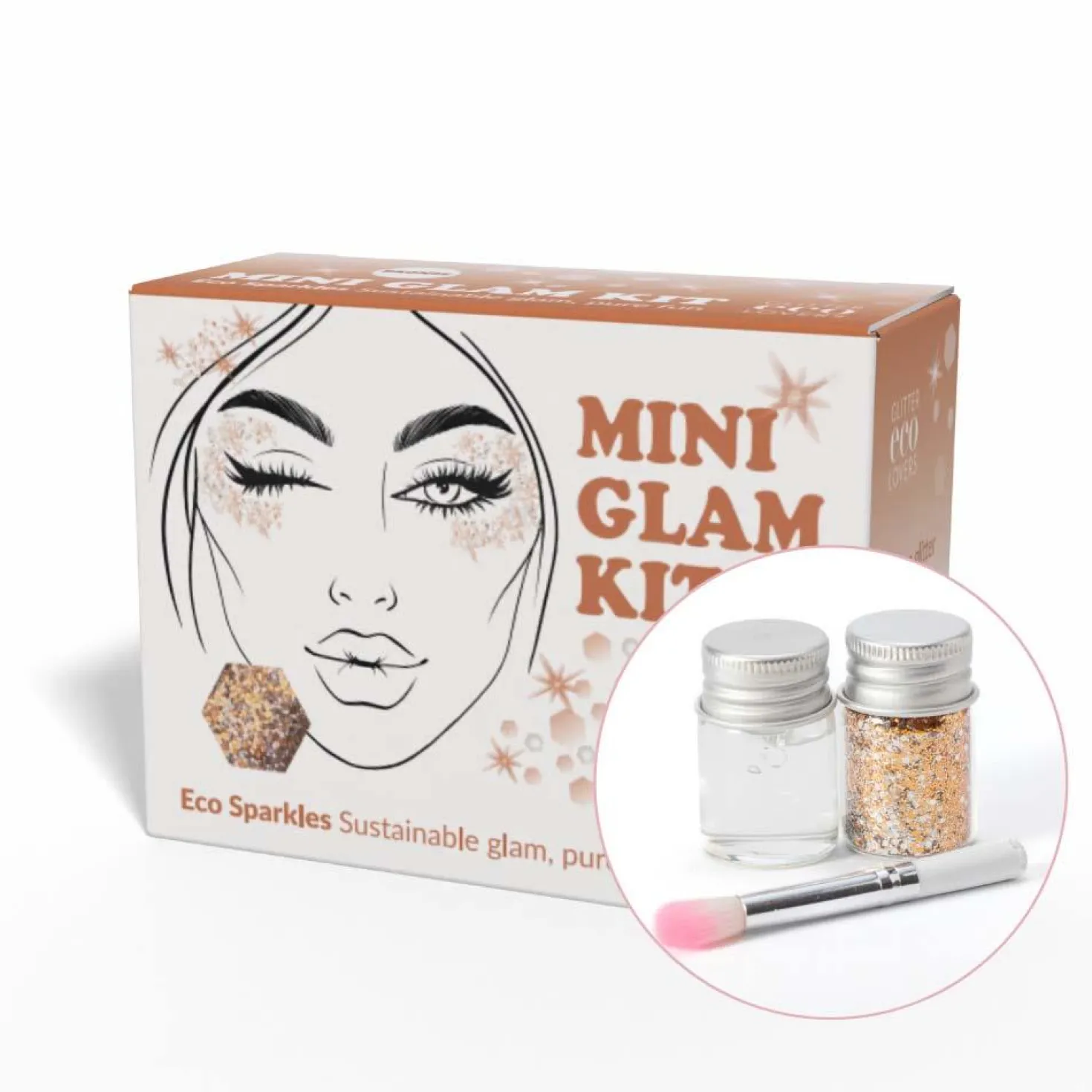 Glitter Eco Lovers Bronze Mini Glam Kit