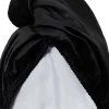 GLOV Double-Sided Satin Hair Towel Wrap Satin Black