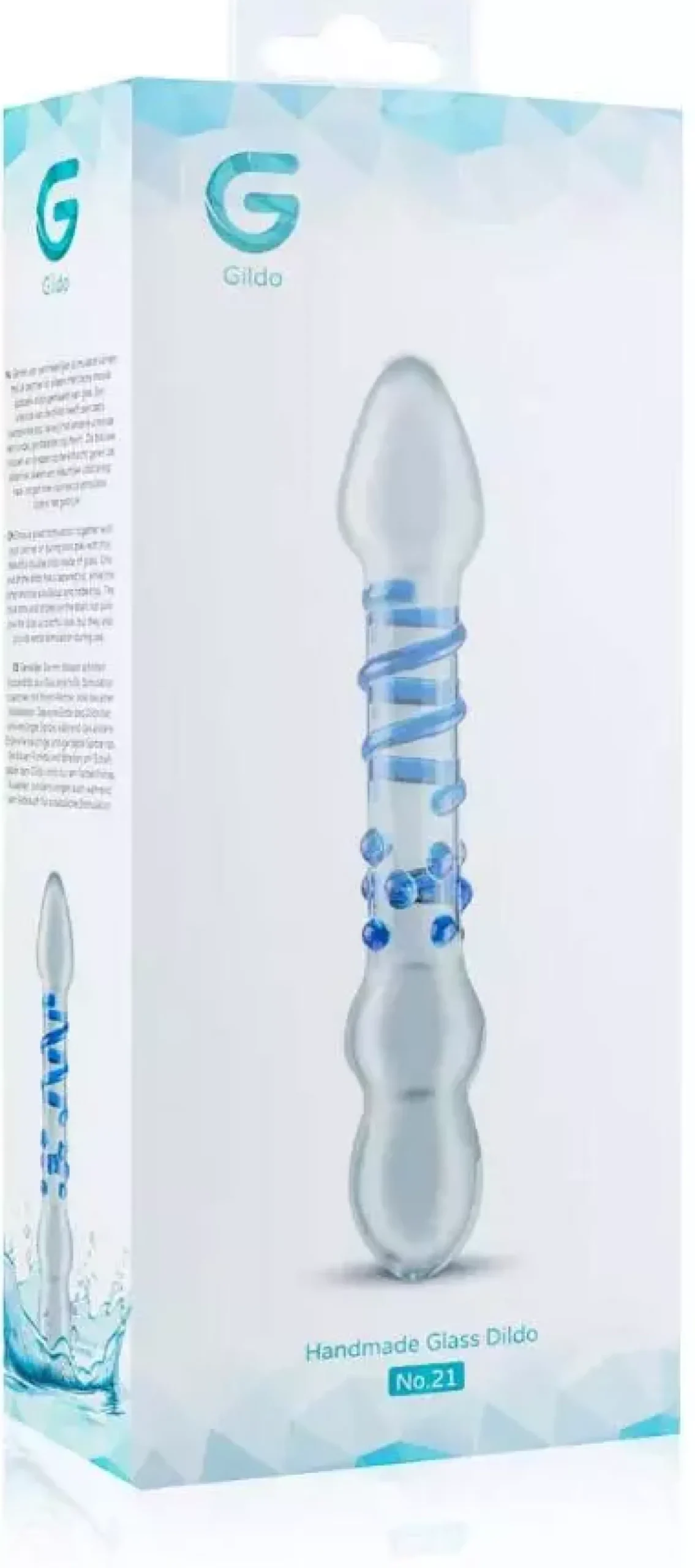 Gläs Sensual Glass Beaded Double Dildo