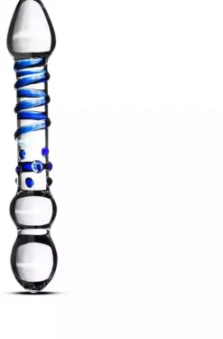 Gläs Sensual Glass Beaded Double Dildo
