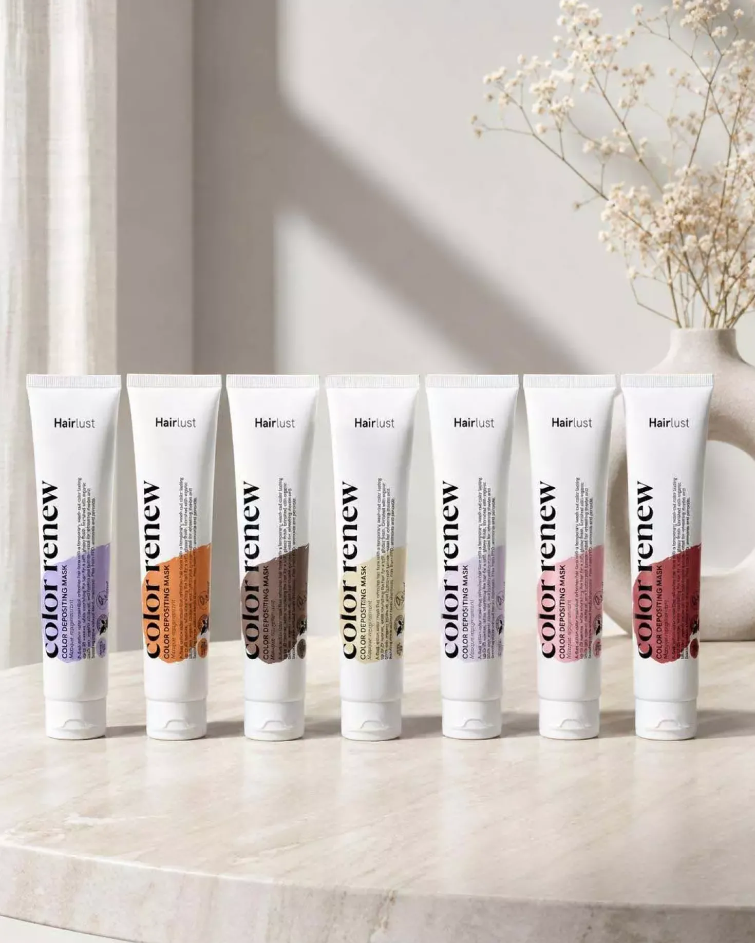 HairlustColor Renew Color Depositing Mask Ash Brunette