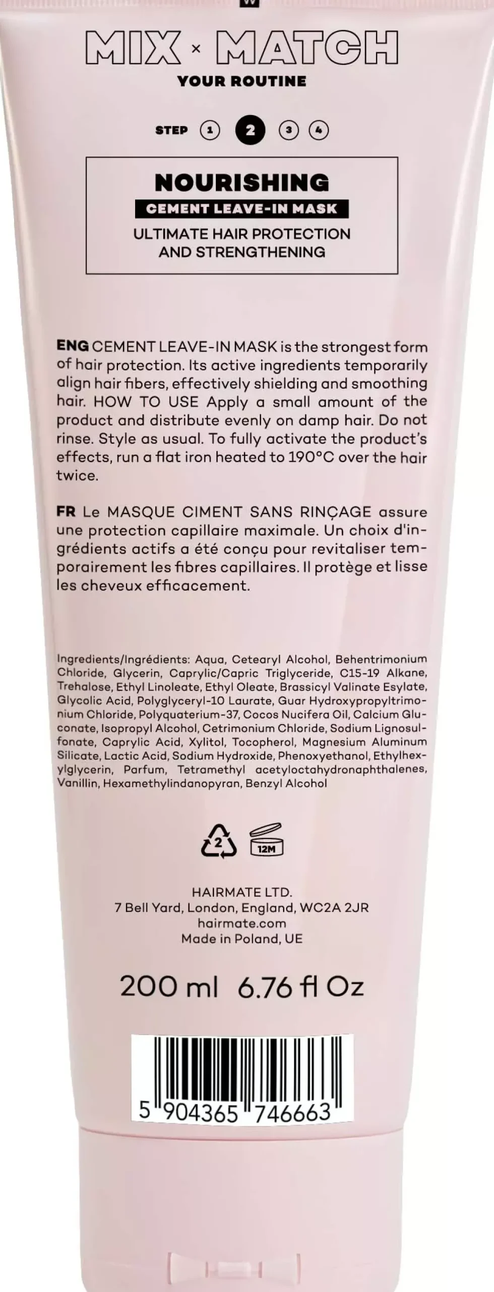 HAIRMATE CEMENT Leave-in Mask 200 ml
