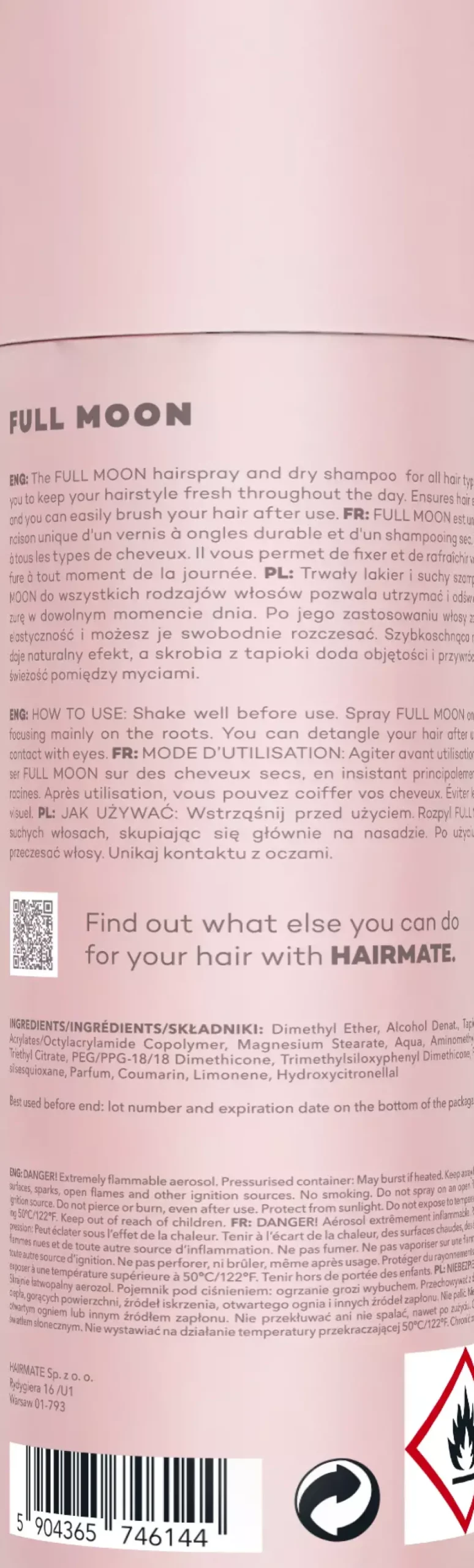 HAIRMATE FULL MOON 250 ml