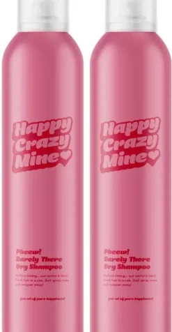 Happy Crazy Mine Pheew! Barely There Dry Shampoo 2 x 300 ml