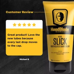HeadBlade HEADSLICK Mentholated Shave Cream 148 ml