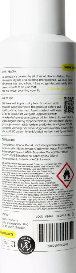 Headon Dry Shaping Heat Protection 200 ml