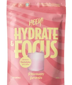 Heey! Hydrate & Focus Electrolytes Raspberry Lemonade 240 g