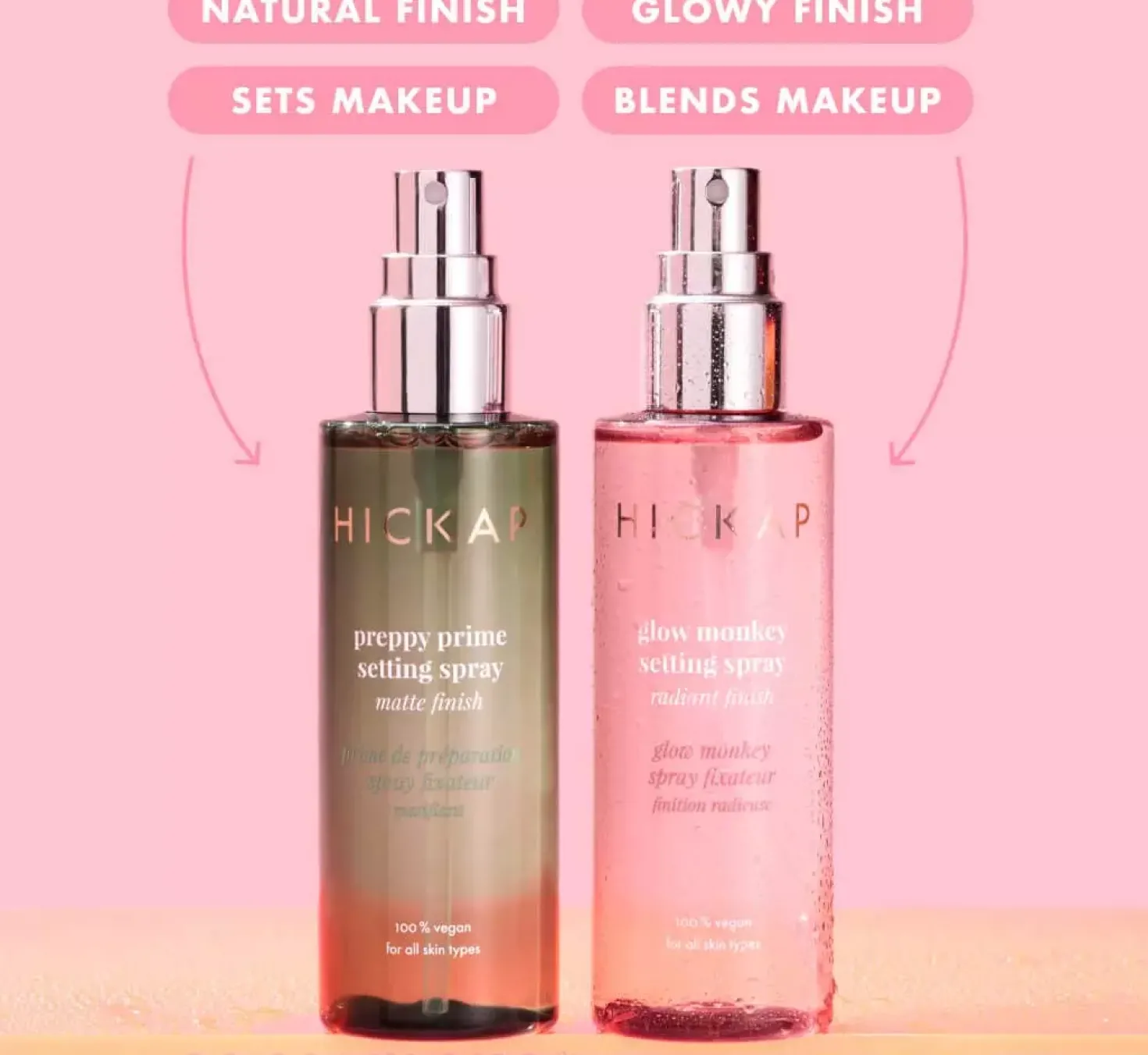 HICKAP Glow Monkey Setting Spray Radiant Finish 100 ml