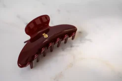 Ia Bon Large Hair Claw Burgundy