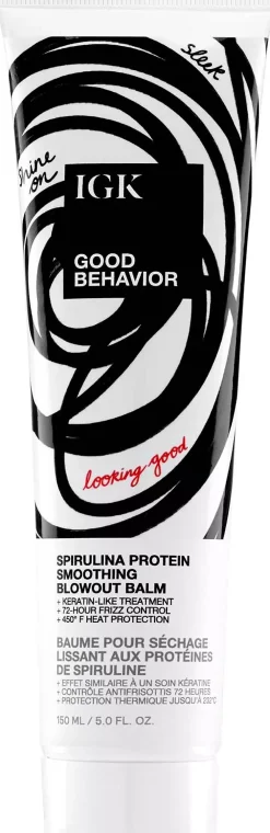 IGK Good Behavior Spirulina Protien Smoothing Blowout Balm 150 ml