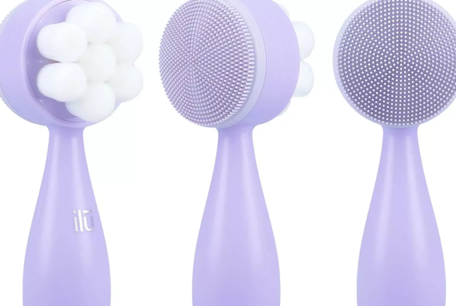 ilū Spa & Skincare Face Cleansing Brush Purple